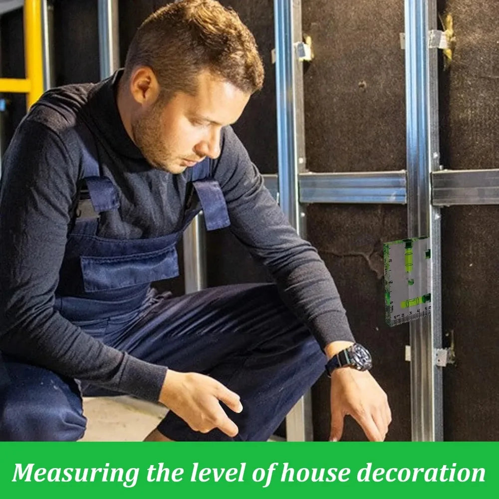 Präzise Magnet Wasserwaage kompakt T-Form für Haushaltsprojekte