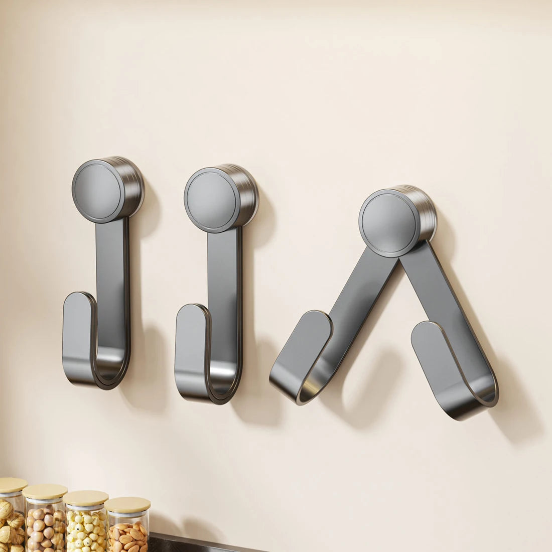 Platzsparender Topfdeckelhalter für ordentliche Küche ohne Bohren