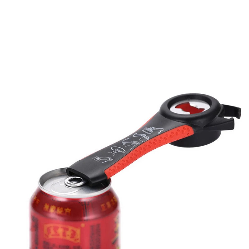 Multifunktions 5-in-1 Flaschenöffner mit rutschfestem Griff für Küche