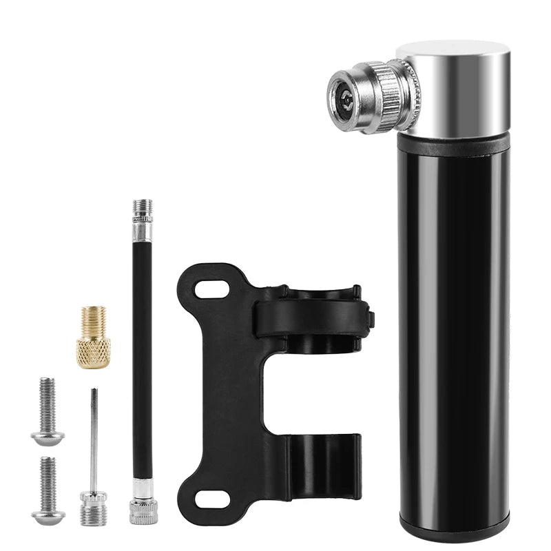 Kompakte Handluftpumpe Aluminium für Schrader - Presta Ventile Fahrrad
