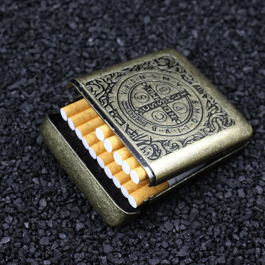 Metall Zigarettenetui mit Adler Muster für 20 Zigaretten