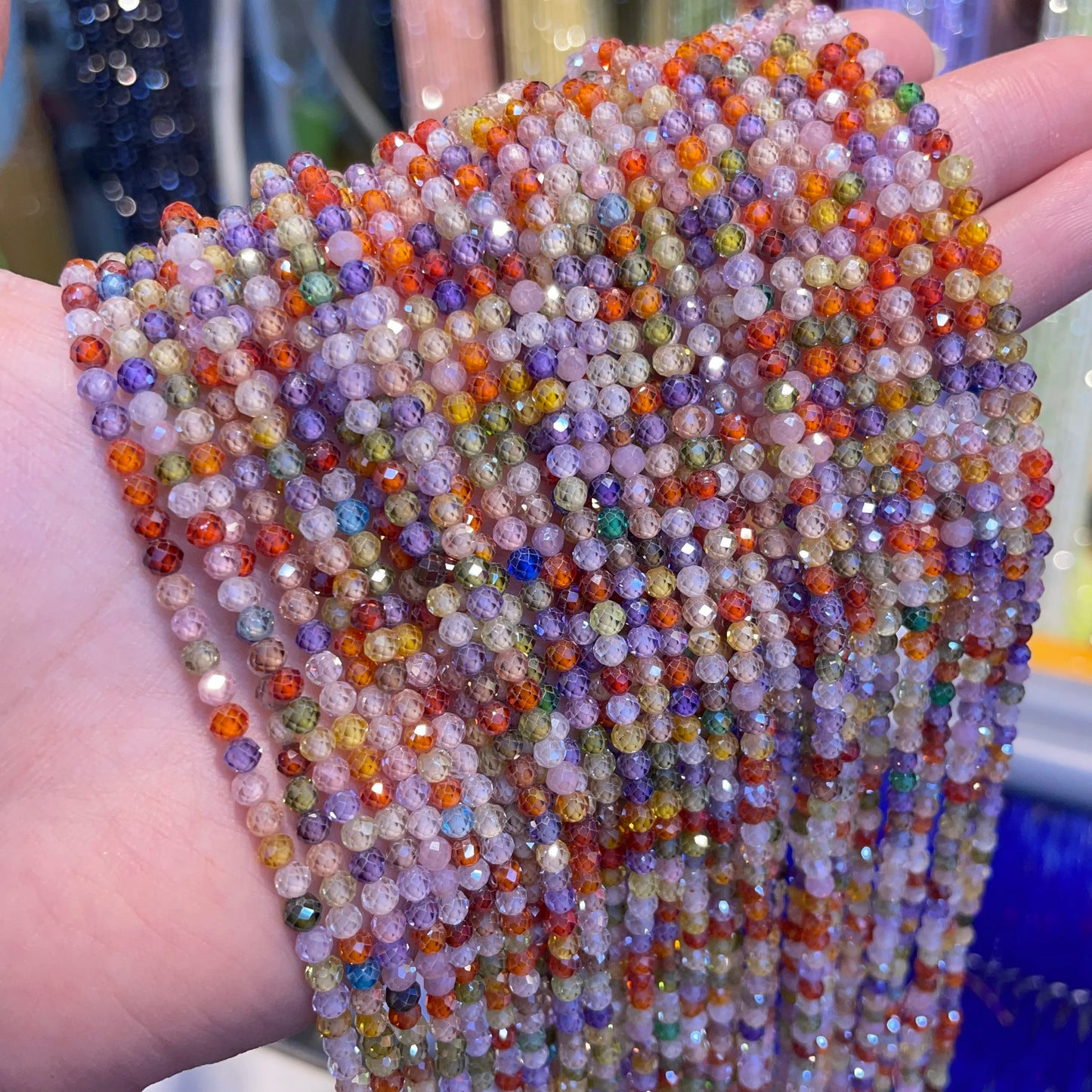 2 mm Naturstein Amethyst Tigerauge Lapislazuli Perlen für Schmuckherstellung-Yabubest - Home & More