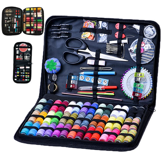 Multifunktionales Nähset für Erwachsene mit Fäden Nadeln Schere Maßband