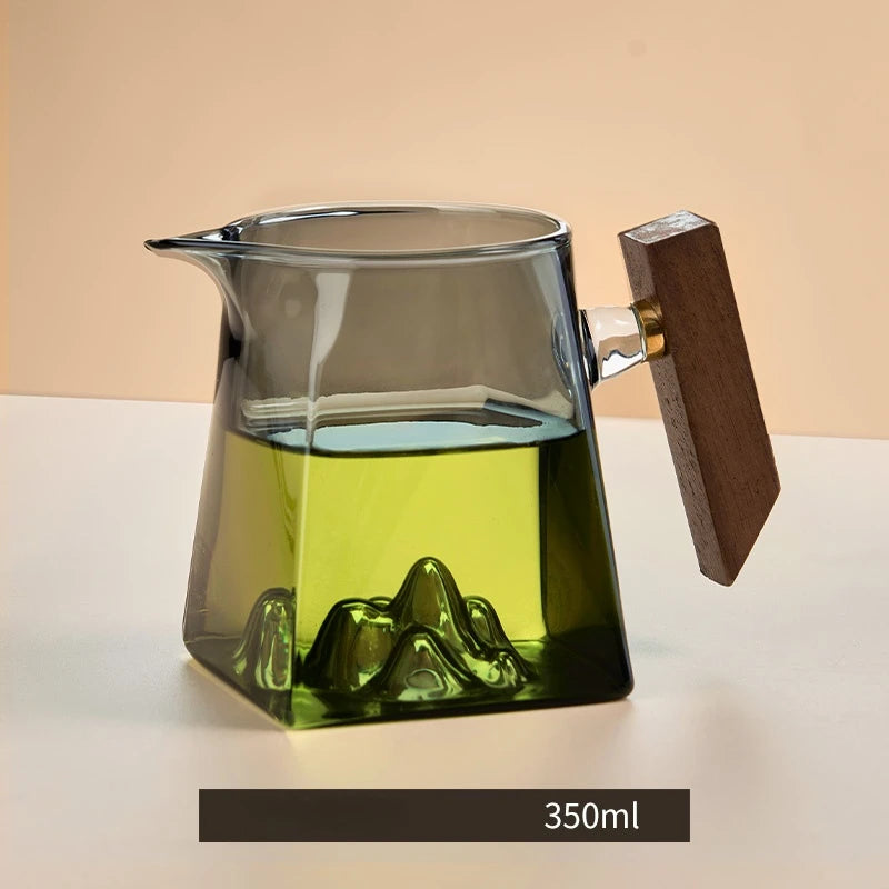 GIANXI Teetasse 350 ml Pyrex Tee-Set mit Griff und Filter handcrafted