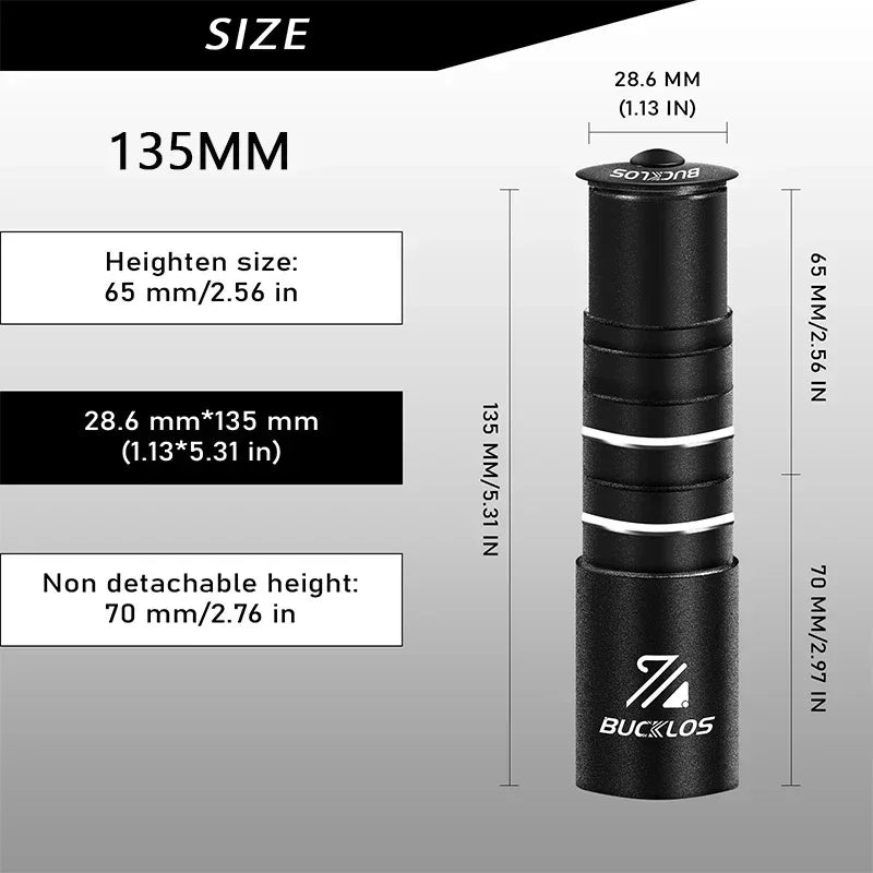 Fahrrad Vorbau Lenkererhöhung Aluminium Adapter 28,6mm für mehr Komfort
