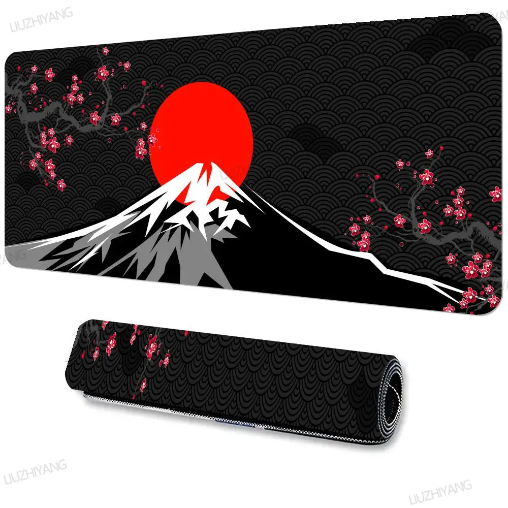 Großes japanisches Sakura Gaming Mauspad für Büro und Spiele