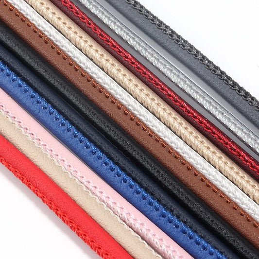5 Yards 3mm Bunte Runde Schaffell Leder Schnüre für DIY Dekoration-Yabubest - Home & More