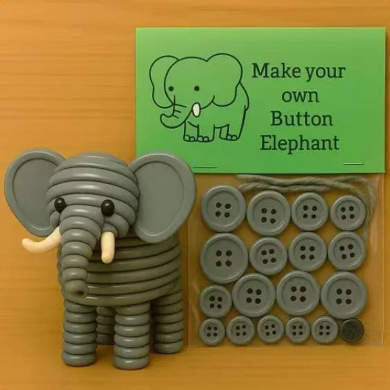 DIY Schneemann Button Ornament Kit mit Weihnachtsknopf und Hängedekor