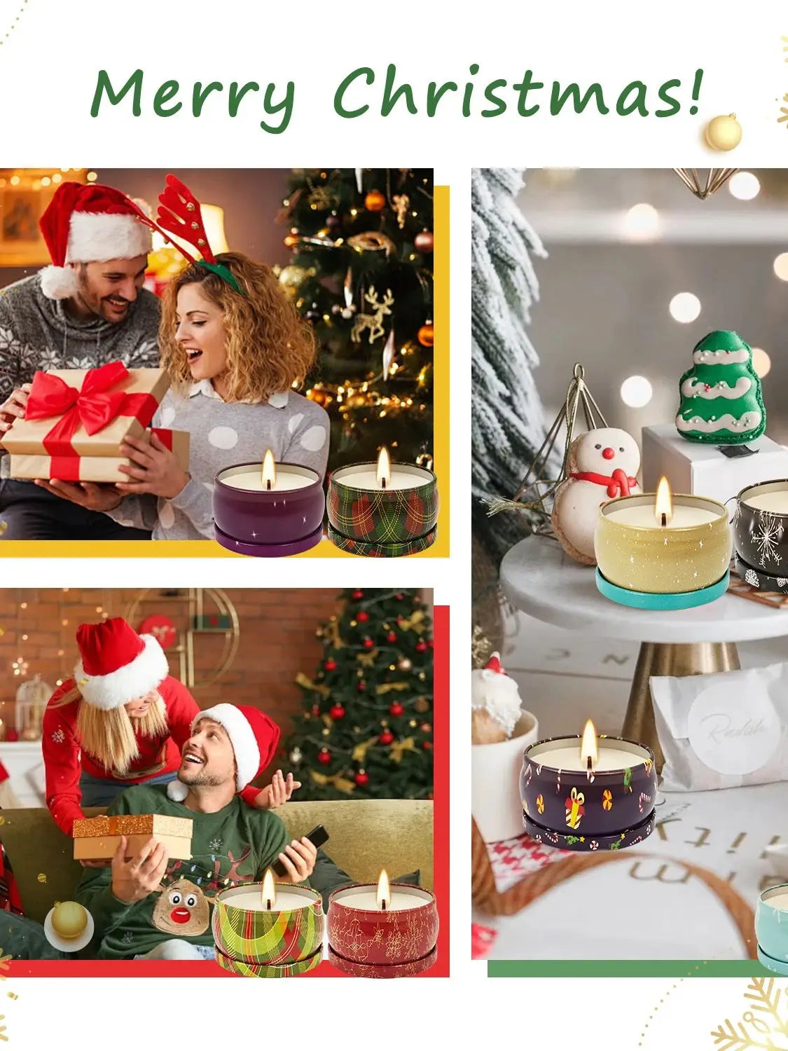 6/12 Packungen Duftkerzen für festliche Anlässe-Yabubest - Home & More