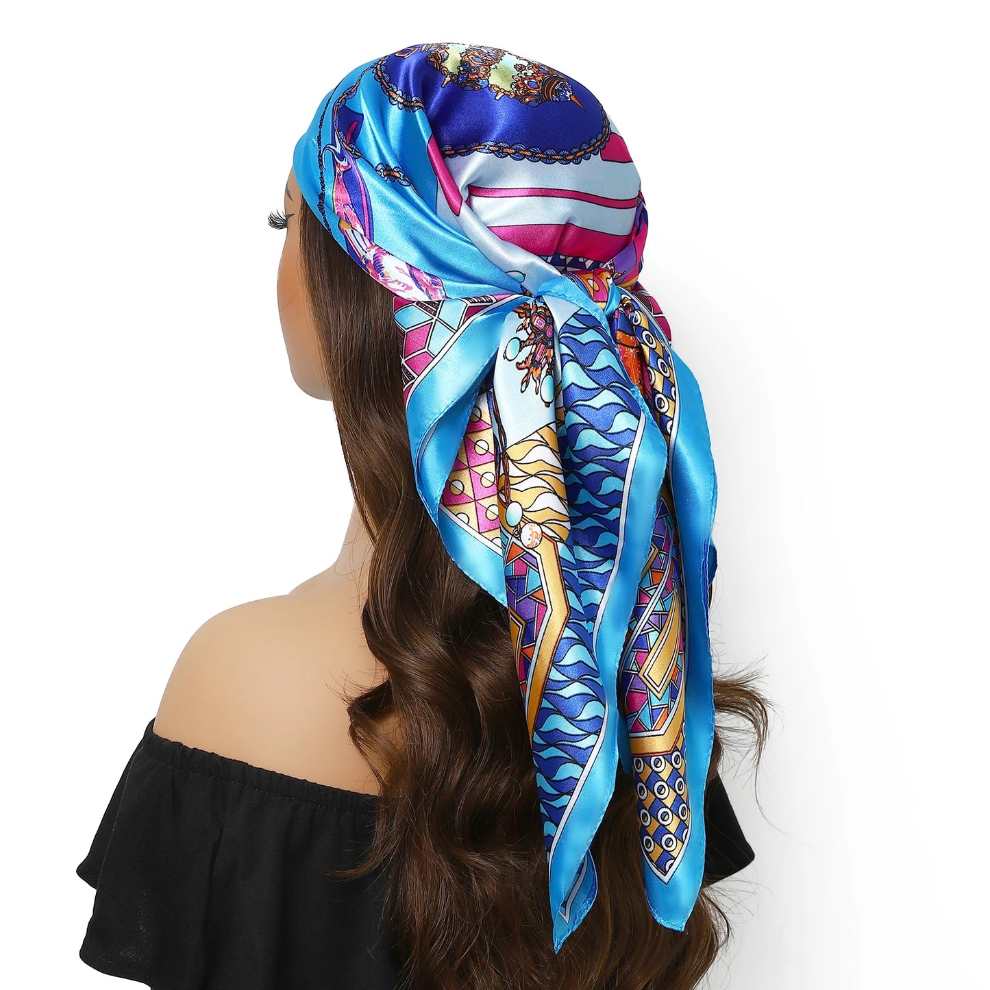 Stilvolles Polyester Halstuch für Damen - Vielseitiger Retro Look