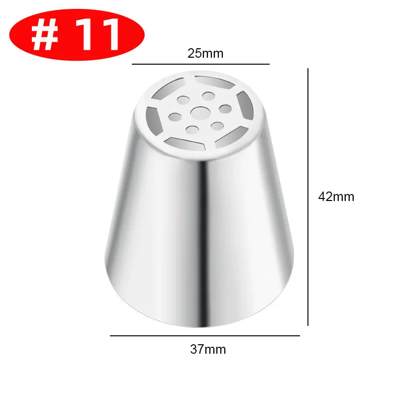 Premium Edelstahl Spritztüllen Set – 30+ Backdüsen für kreative Gebäck-Deko