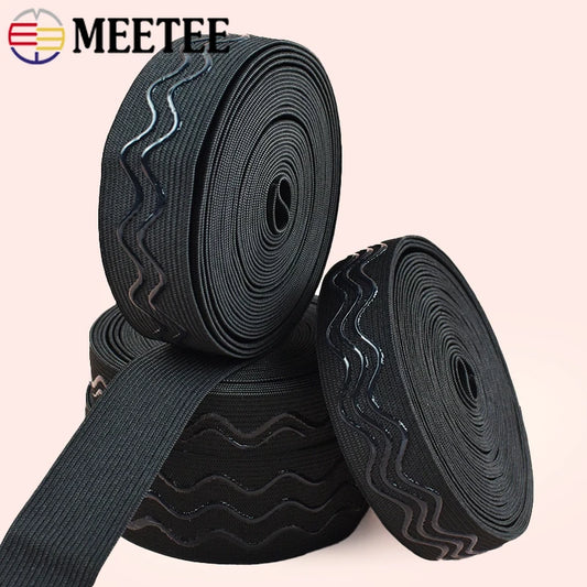 Elastische Silikonbänder 2-10m 20-40mm für Yoga und Sportswear