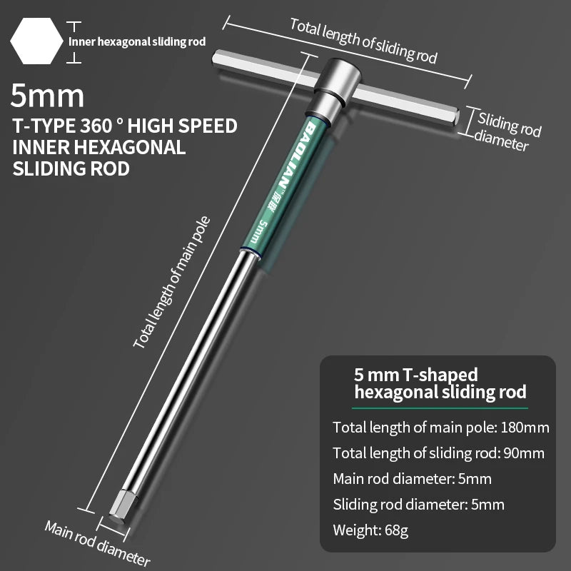 Torx Schraubendreher T Typ Inbusschlüssel 2,5-10 mm Chrom Vanadium Stahl