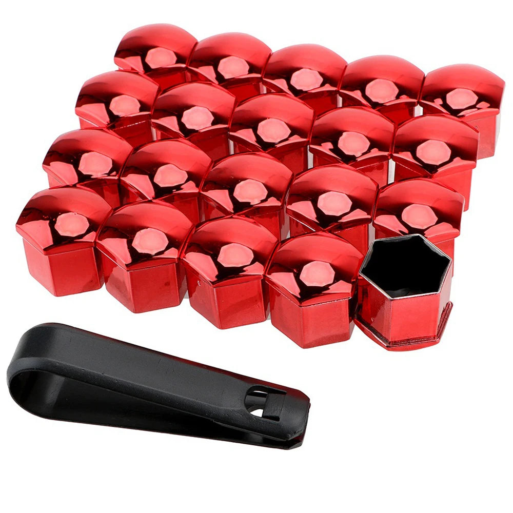 20 Stk Radmuttern Abdeckkappen Rostschutz für 17 19 21mm Bolzen