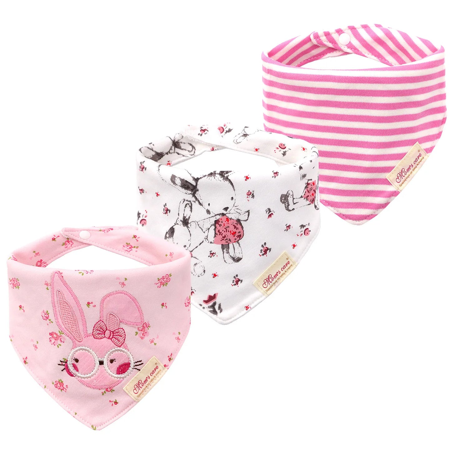 Weiches 3-teiliges Baby-Speicheltuch Set für Jungen - Mädchen – saugfähig, unisex