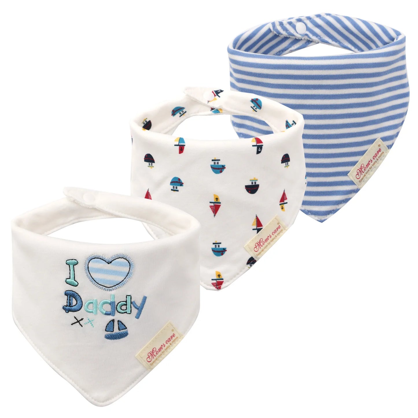 Weiches 3-teiliges Baby-Speicheltuch Set für Jungen - Mädchen – saugfähig, unisex