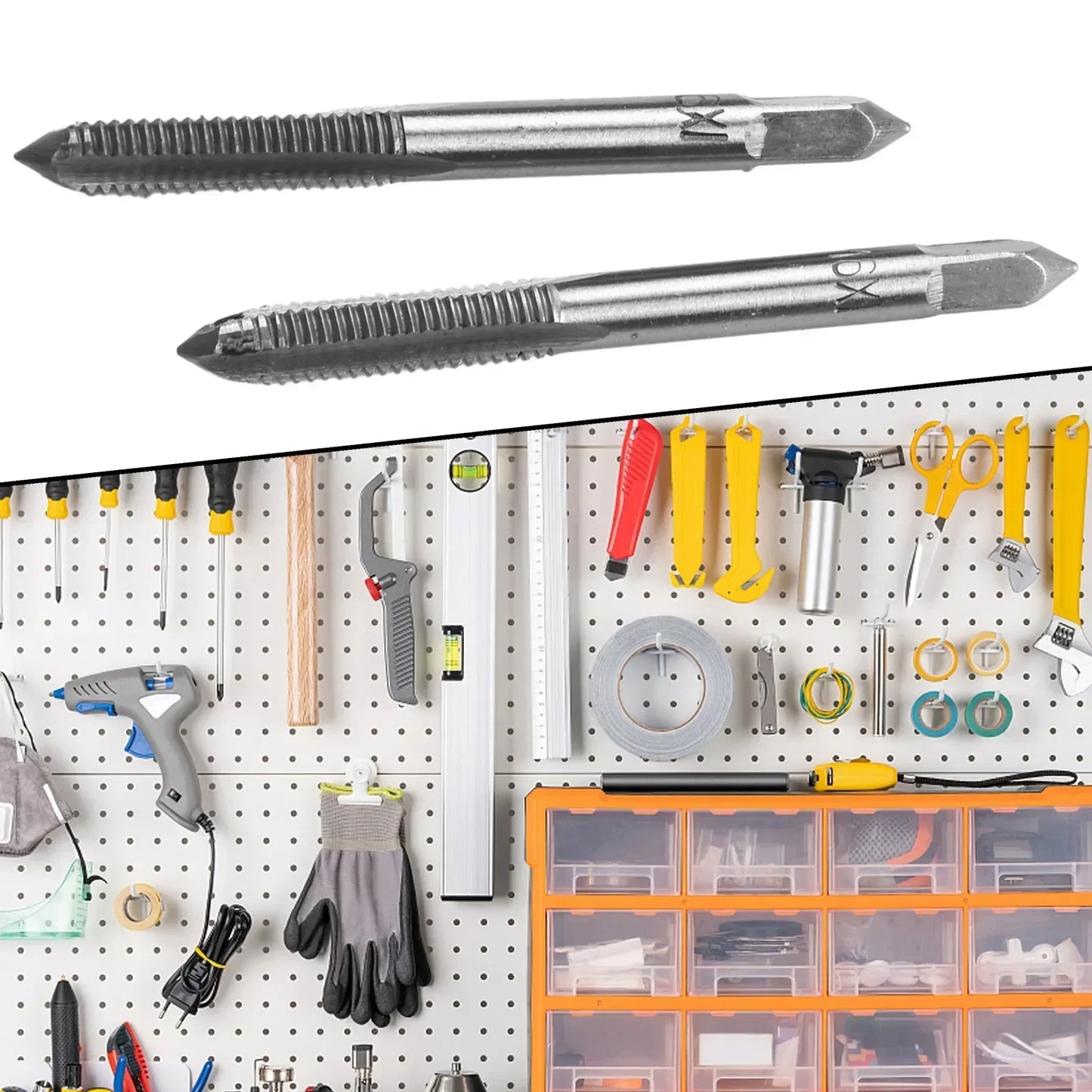 2-teiliges HSS Gewindebohrer-Set M3-M16 für präzises Gewindeschneiden