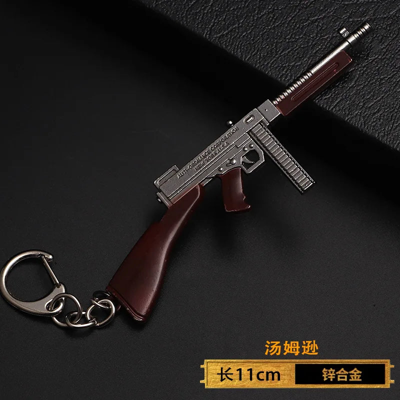 Spielzeugpistole Schlüsselanhänger aus Metall als Geschenk für Männer Jungen
