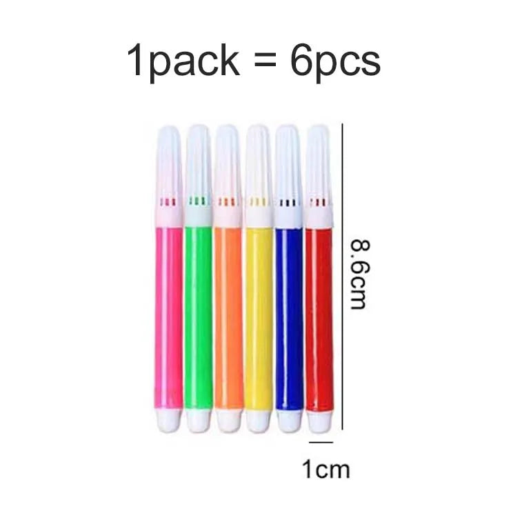 6-farbige Mini Farbstifte Set für Vlies Leinwand Malpapier DIY Zeichnen