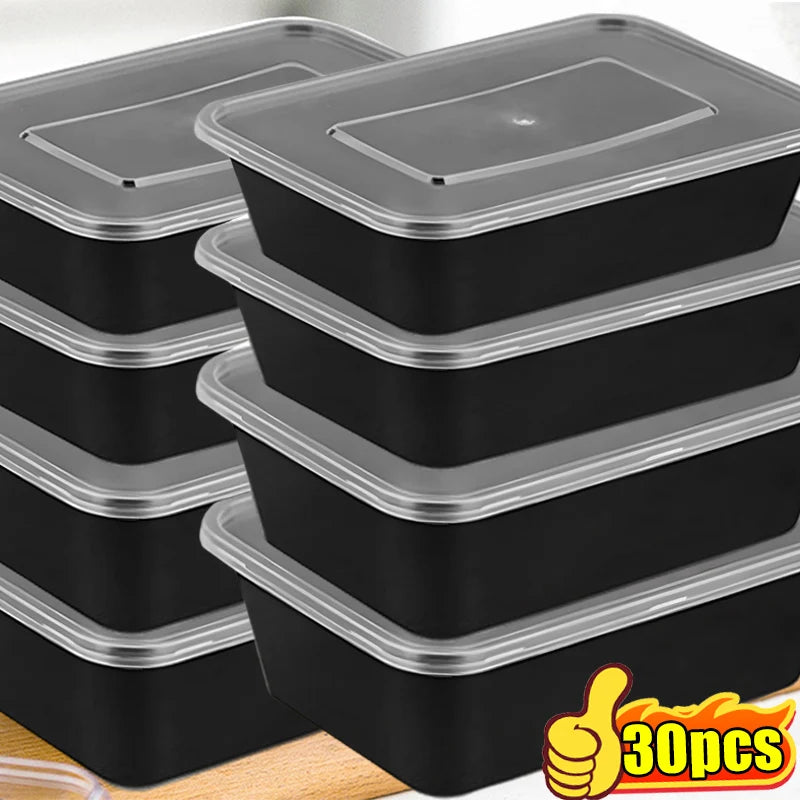 Einweg-Lebensmittelbehälter mit Deckel – Mikrowellengeeignet - Auslaufsicher