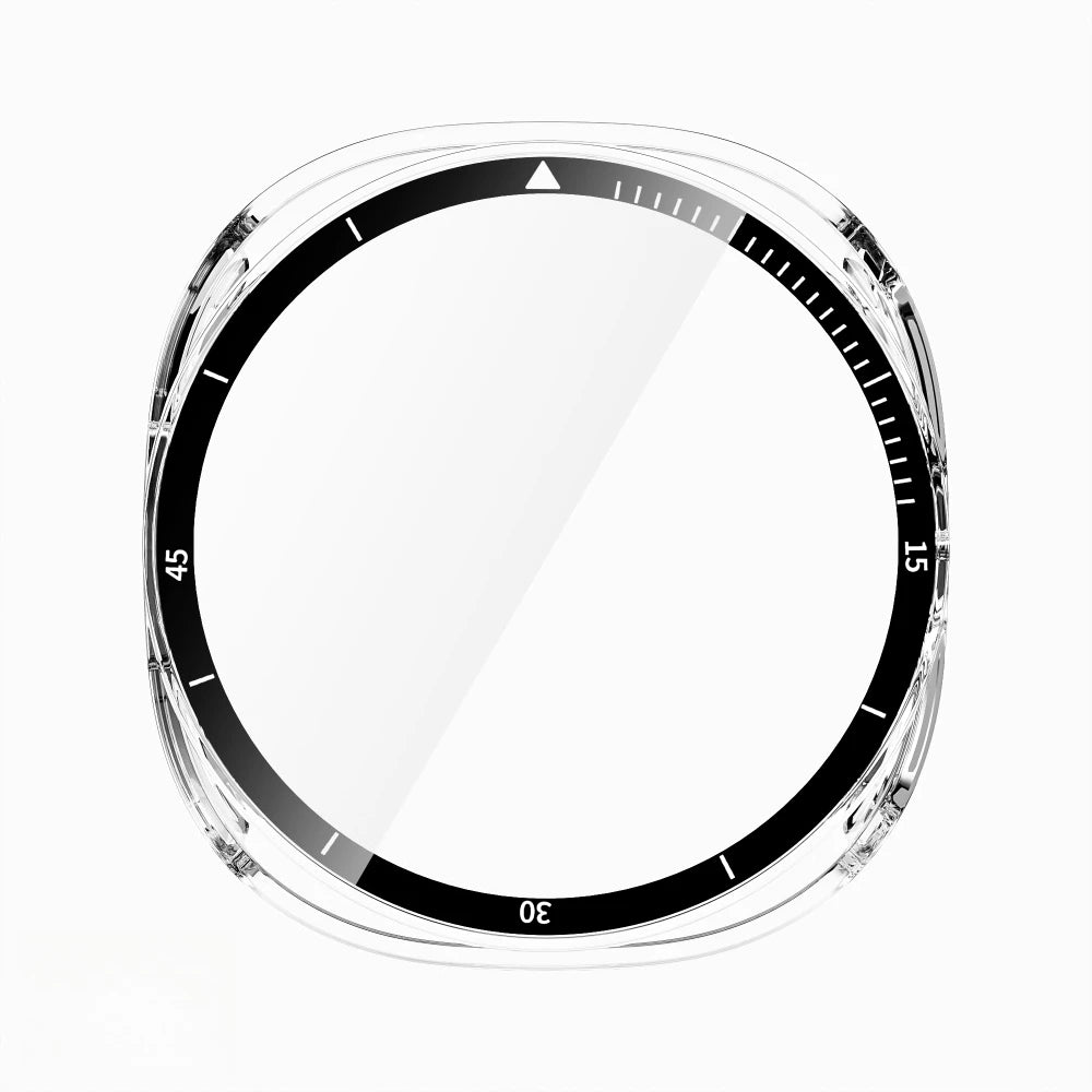 Schutzcover aus gehärtetem Glas mit PC-Rahmen für Smartwatches 40/44mm