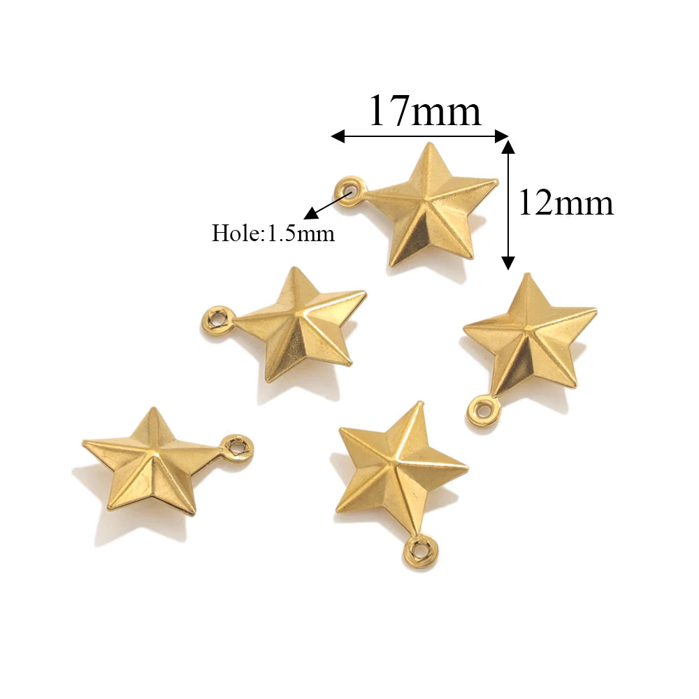 Maritime Edelstahl Gold Anhänger für individuelle Schmuckkreationen