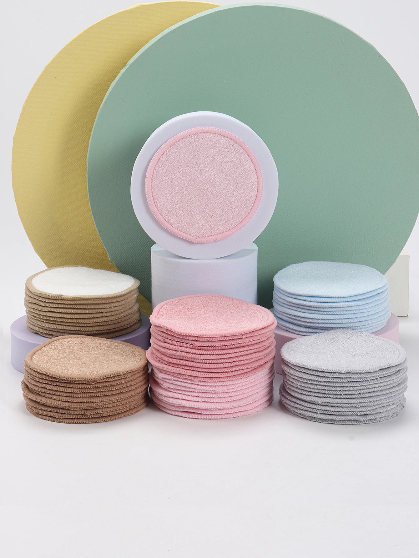 Weiche wiederverwendbare Make-up-Entferner-Pads aus Bambusfaser