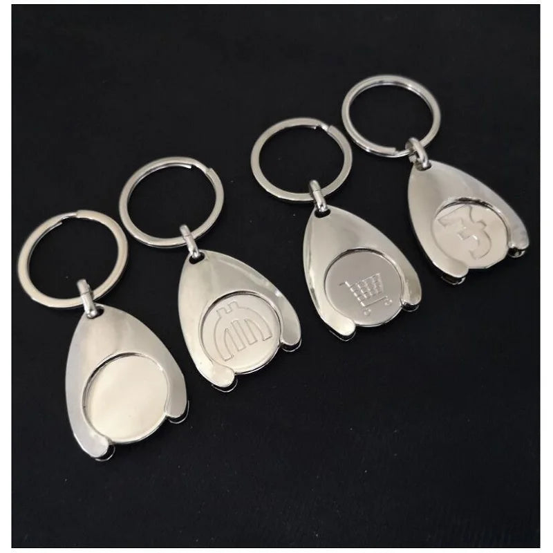 23mm Metall Einkaufswagen Münzhalter Schlüsselanhänger Karren Token