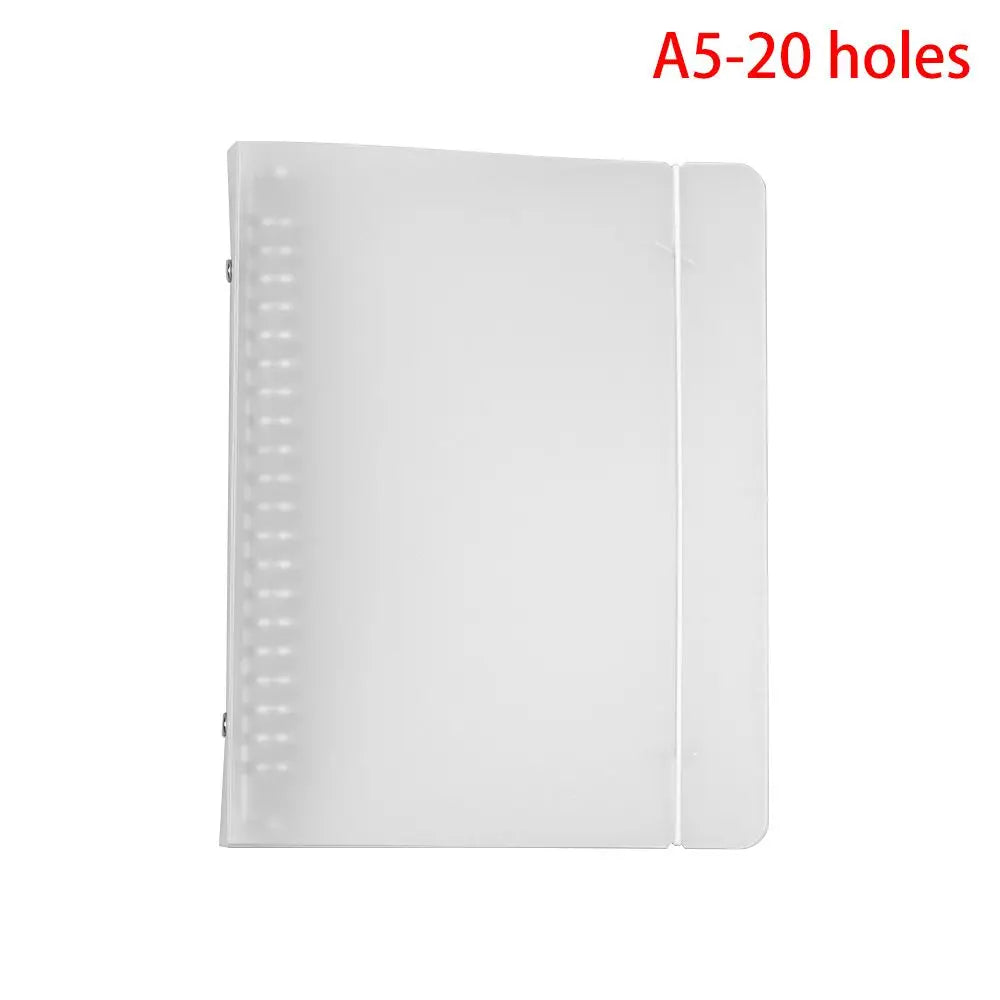 Matt durchscheinende PP Notizbuch Huelle Ringordner A4 B5 A5 A6 A7