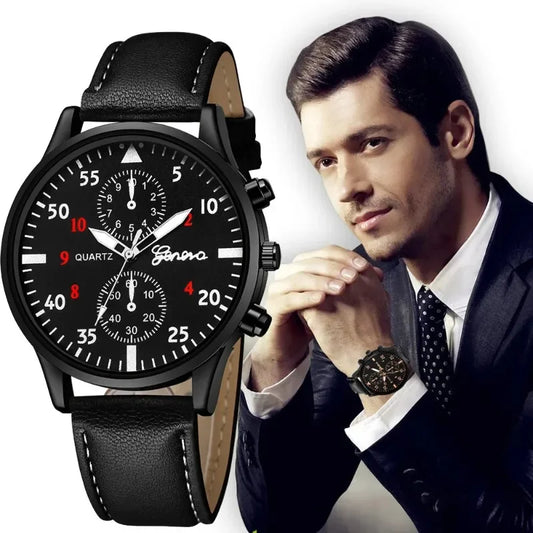 Mechanische Herren Armbanduhr Bronze Tonneau Gehäuse Lederband 3ATM