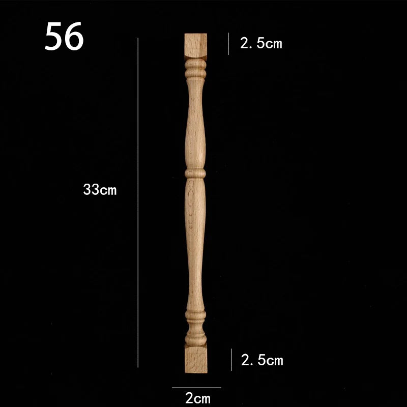 Holzapplikation Spindel Säule Dekoration für Möbel und Heim
