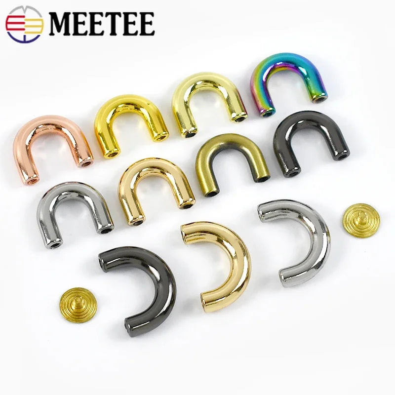 10-30 Stück Metallschnallen U-Ring 10-20mm für Taschen und DIY Projekte