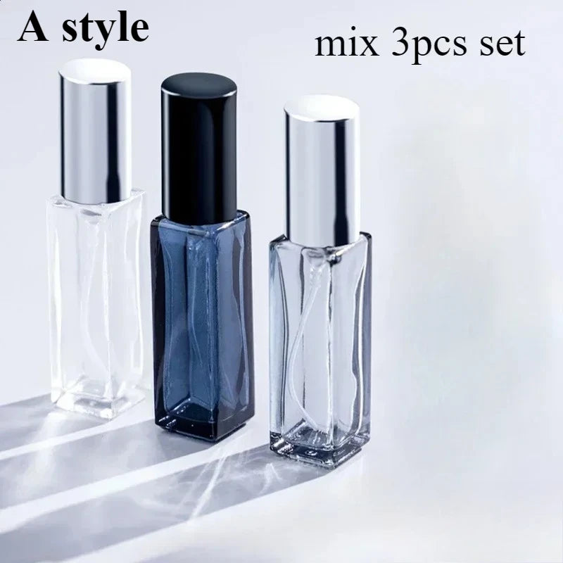 Set 3 Nachfüllbare Parfum Spray Flaschen aus Glas 5 ml und 10 ml