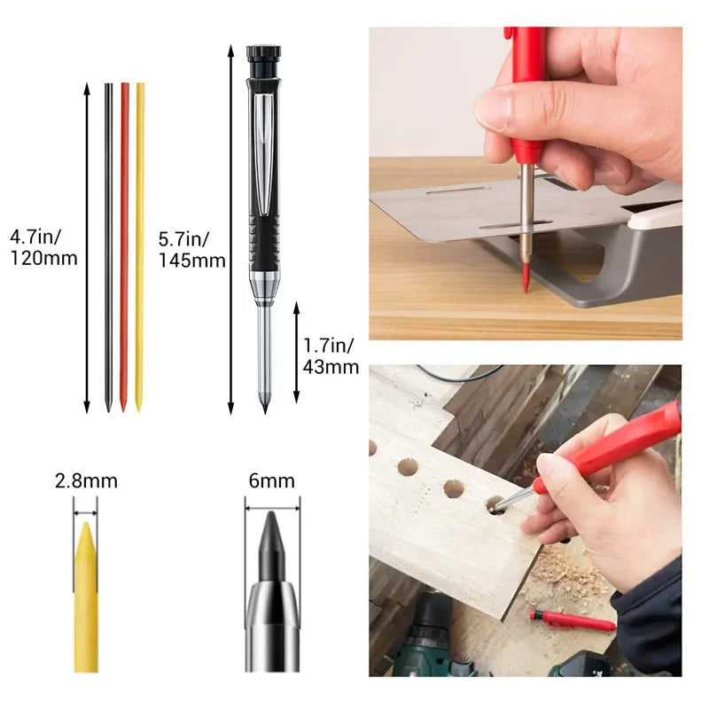 Robuster Druckbleistift 0,9mm für präzises Zeichnen und Markieren