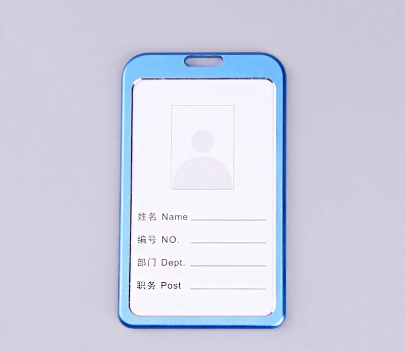 Robuster Aluminium Kartenhalter mit Lanyard für ID Kreditkarten