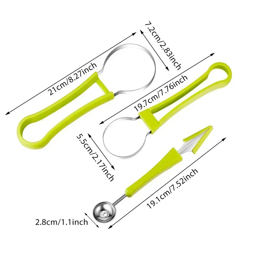 4-in-1 Melonenschneider, Schaufel, Obstschnitzmesser, Obstschneider, Graben, Zellstoff, Separator, Küchenhelfer, Zubehör-Yabubest - Home & More