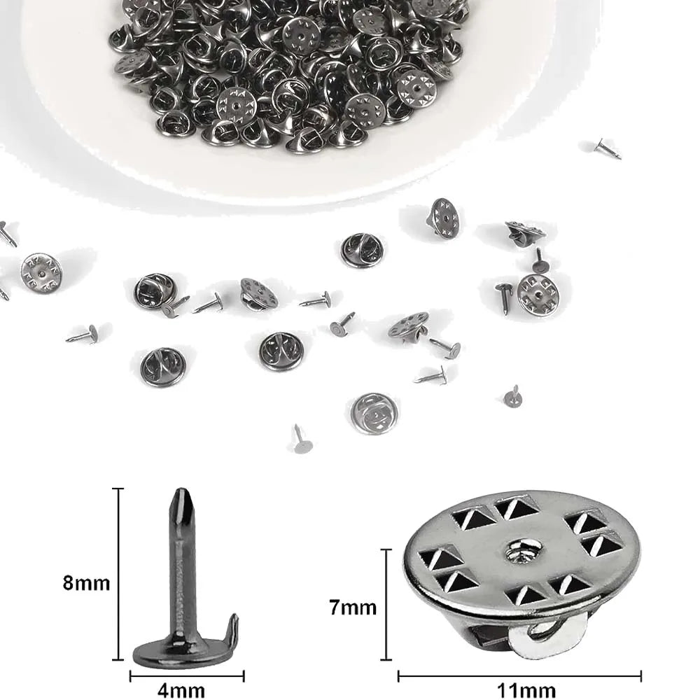 Metall Locking Pin Brosche Abzeichen Halter Verschluss für DIY Schmuck und Handwerk-Yabubest - Home & More
