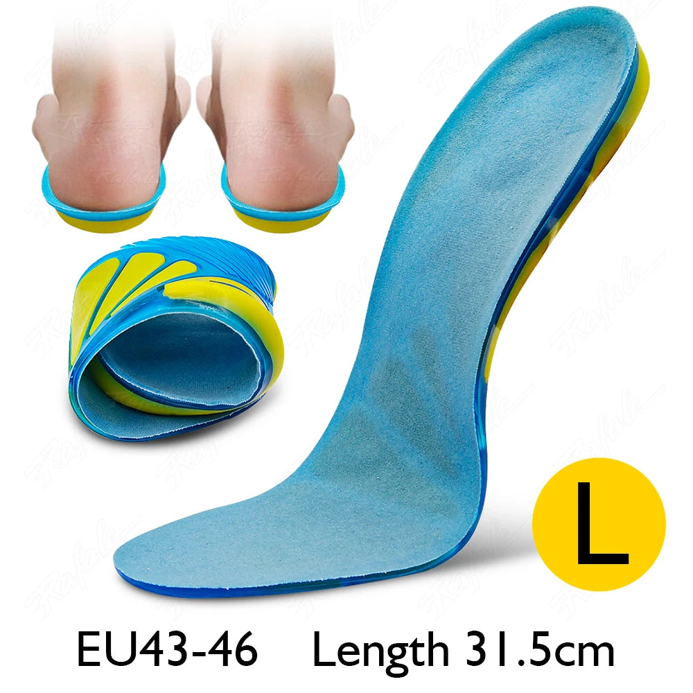 Silikon Gel Einlegesohlen für Sport und Fußschmerzen mit Dämpfung