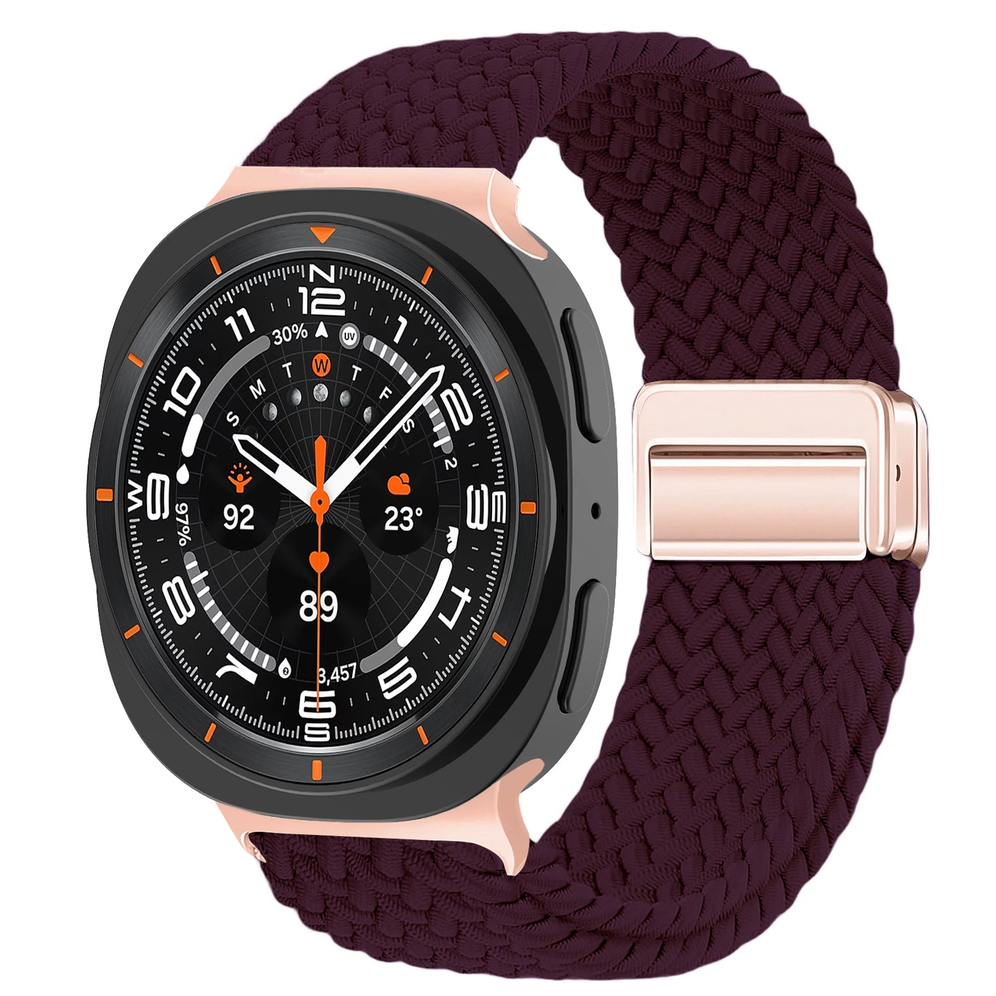 Magnetisches Nylon Uhrenarmband kompatibel für Galaxy Watch 40/44/47 mm