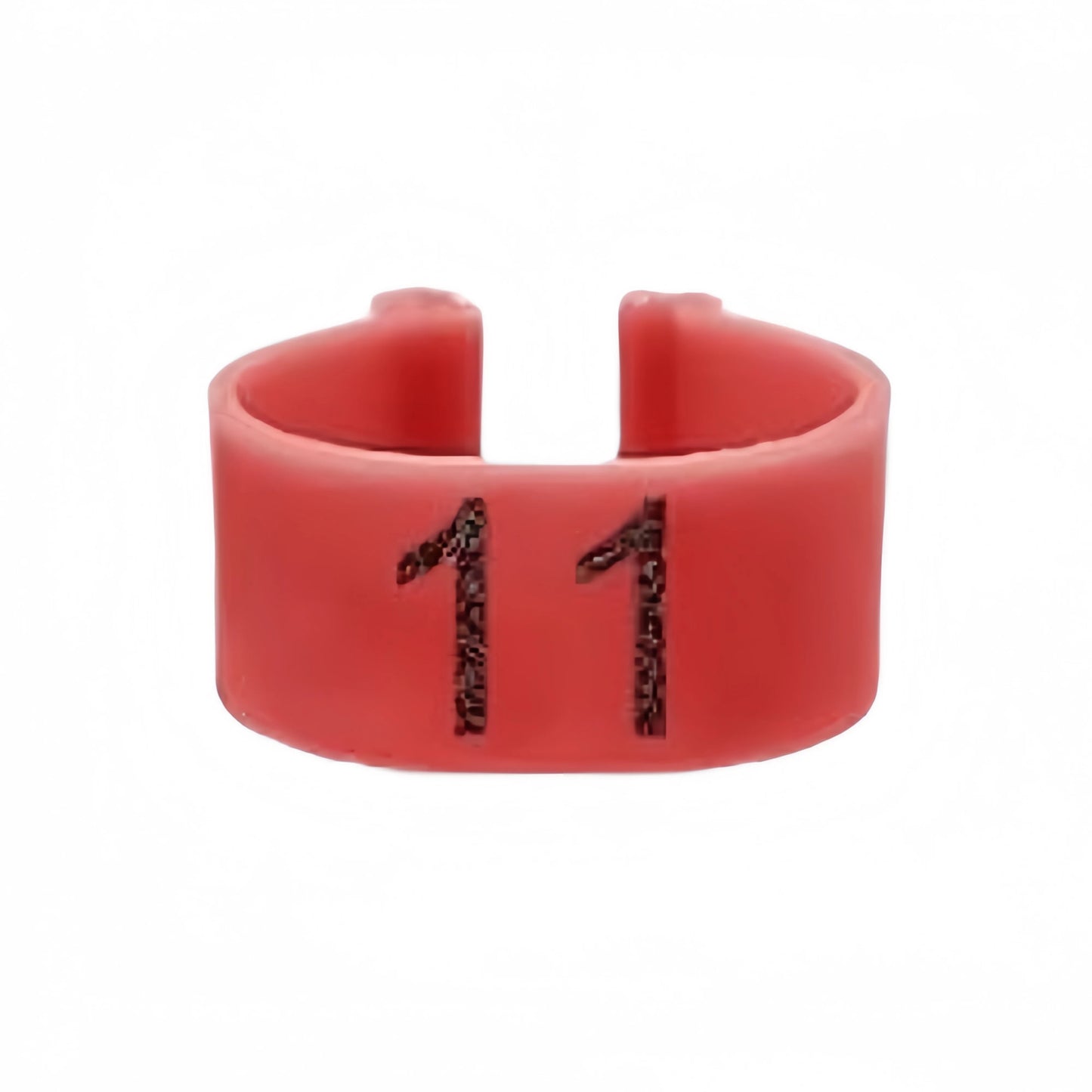 Mehrfarbige nummerierte Hühnerfußringe 1,6 cm 10 bis 50 Stück