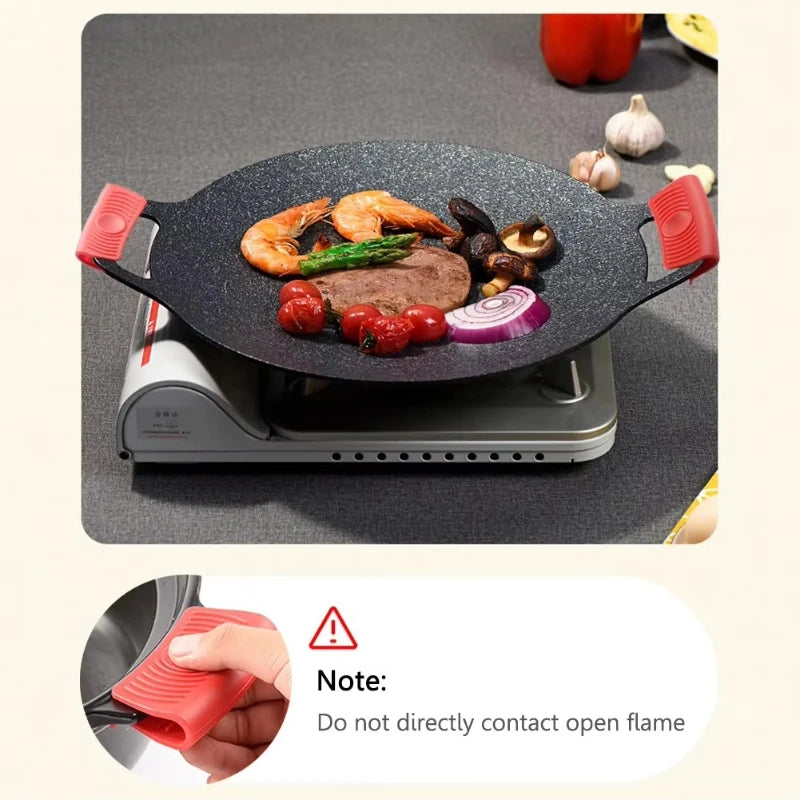 Sichere Silikon Griffabdeckung für heiße Pfannen und Töpfe