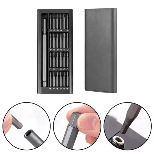25 in 1 Präzisions Schraubendreher Set magnetisch mit vielseitigen Köpfen