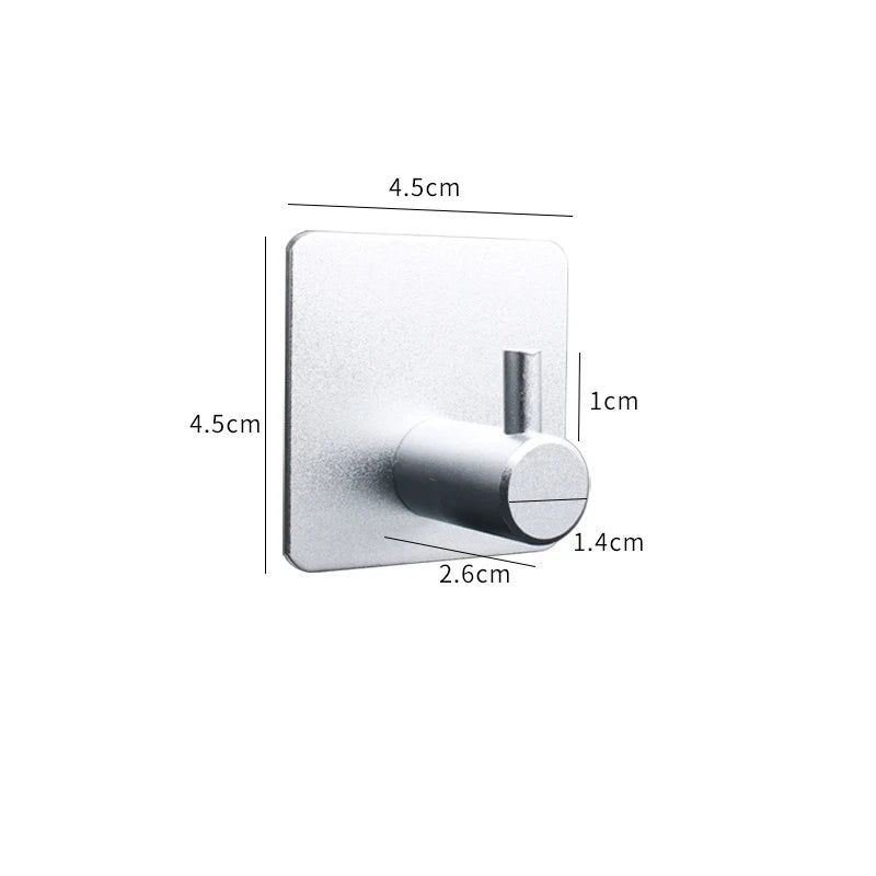 Edelstahl Klebehaken für Bad Küche Garderobe – Vielseitiger Wandhaken ohne Bohren