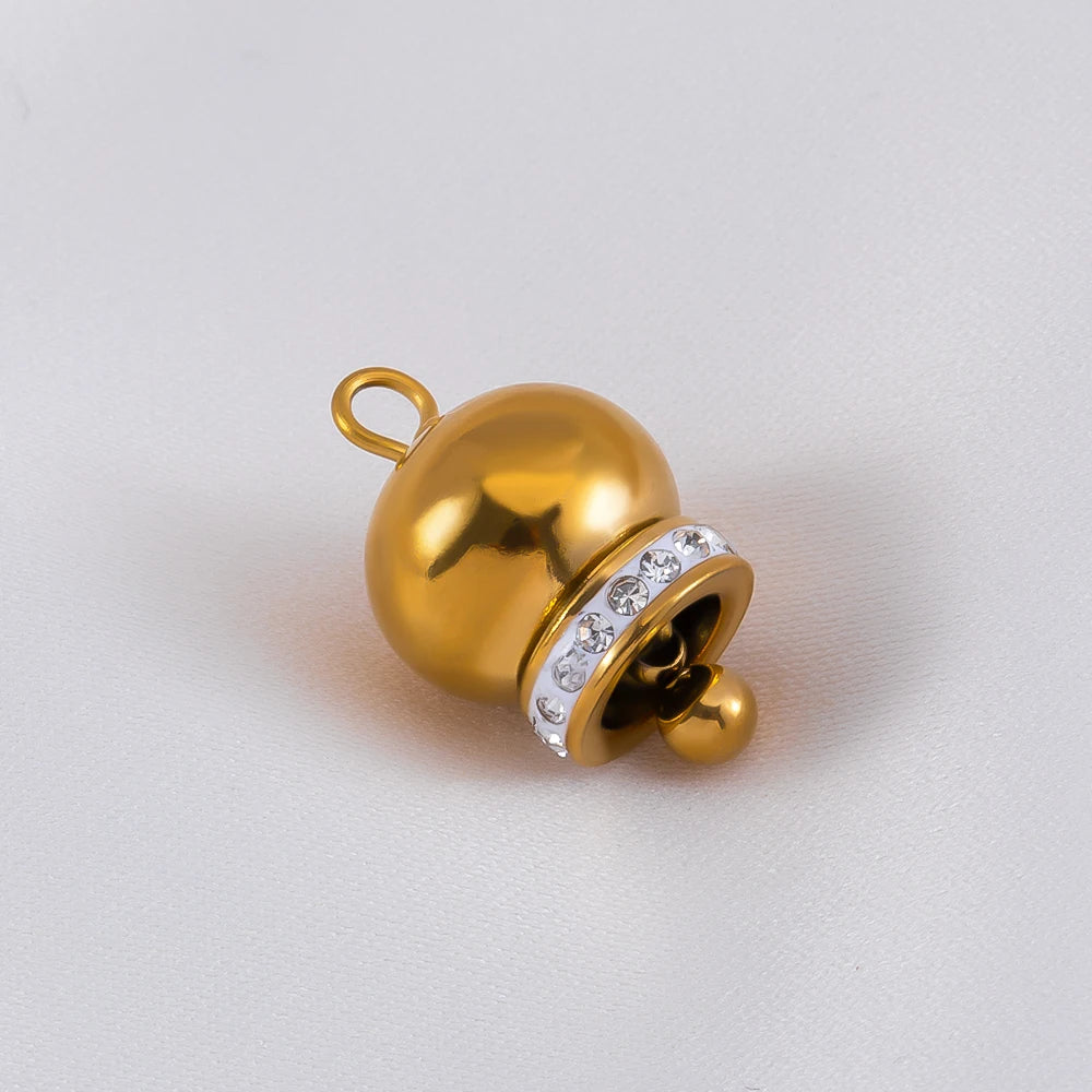 5 Stück Edelstahl Anhänger Gänseblümchen Herz Stern Glocke für Schmuck DIY-Yabubest - Home & More