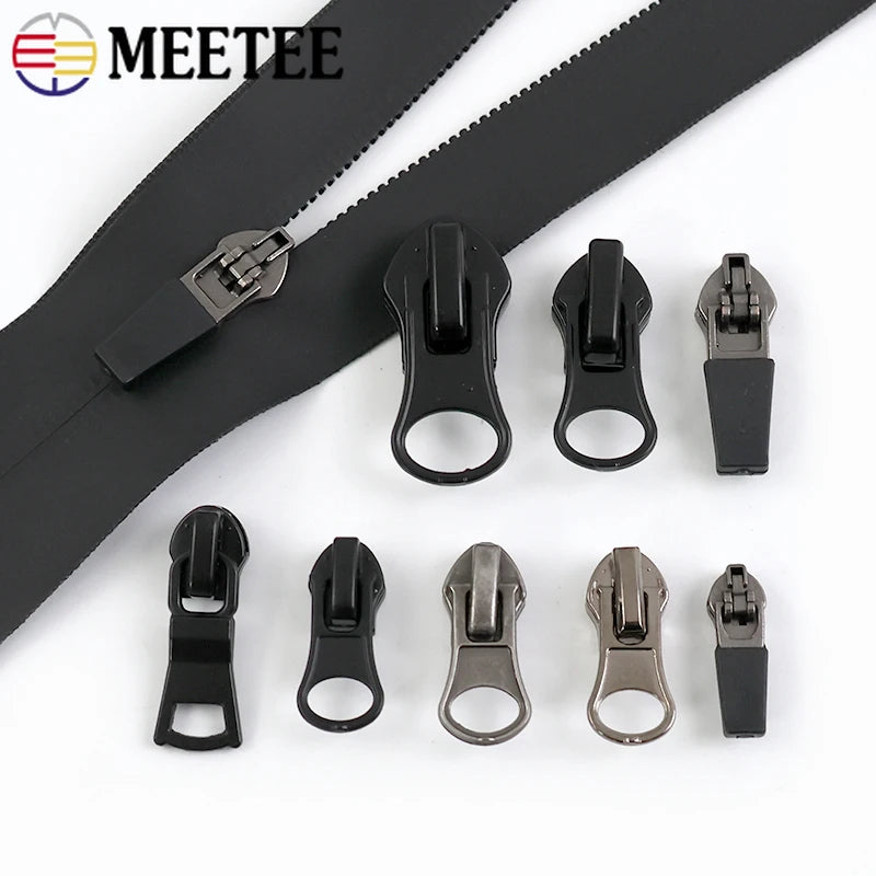 20x Metall Reißverschlussschieber Set #3 #5 #8 #10 wasserdicht Nylon-Zipper DIY