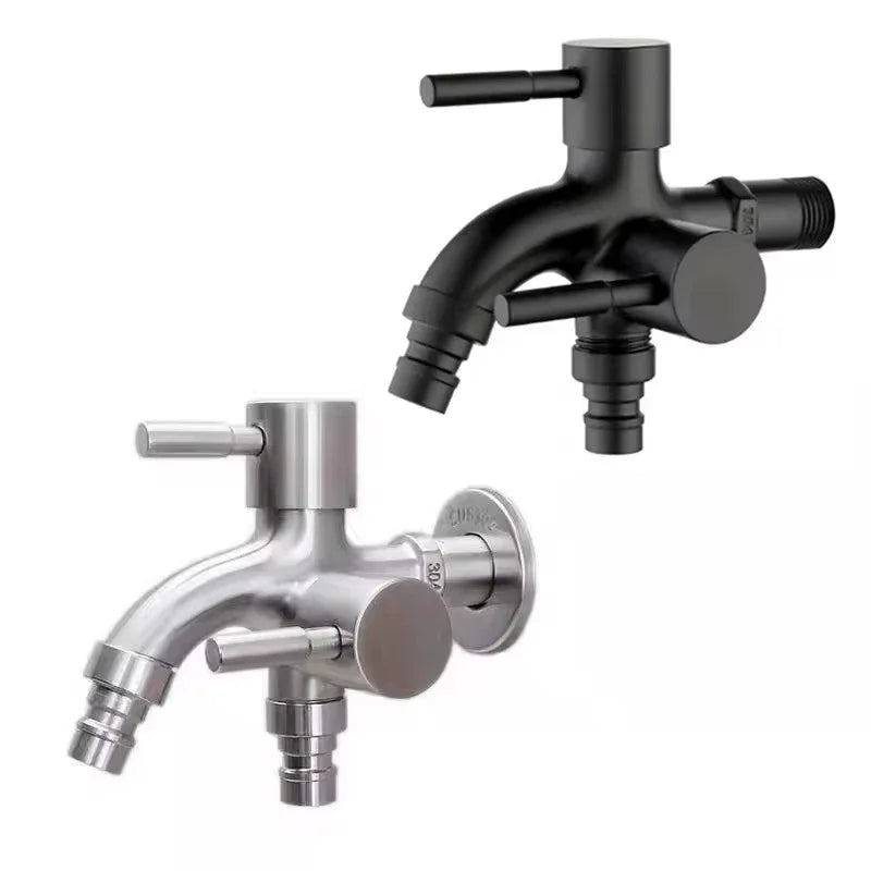 Doppelauslass-Wasserhahn 1/2\ – tropffrei, robust - ideal für Waschmaschine