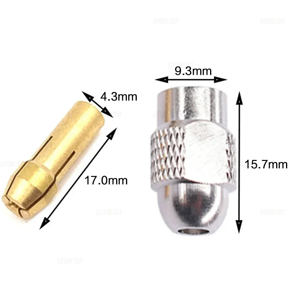 11-teiliges Mini Bohrfutter Set für präzises Arbeiten mit Drehwerkzeugen