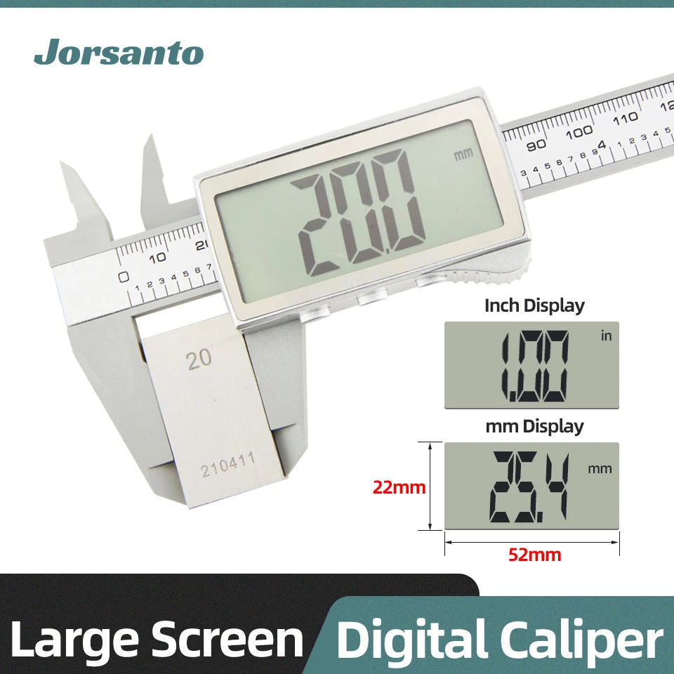 Digitaler Kunststoff Messschieber Großes Display – 0-150mm für Holz