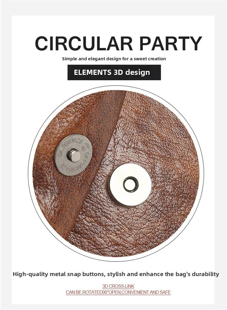 Modische Umhängetasche aus weichem Leder für Damen Handytasche