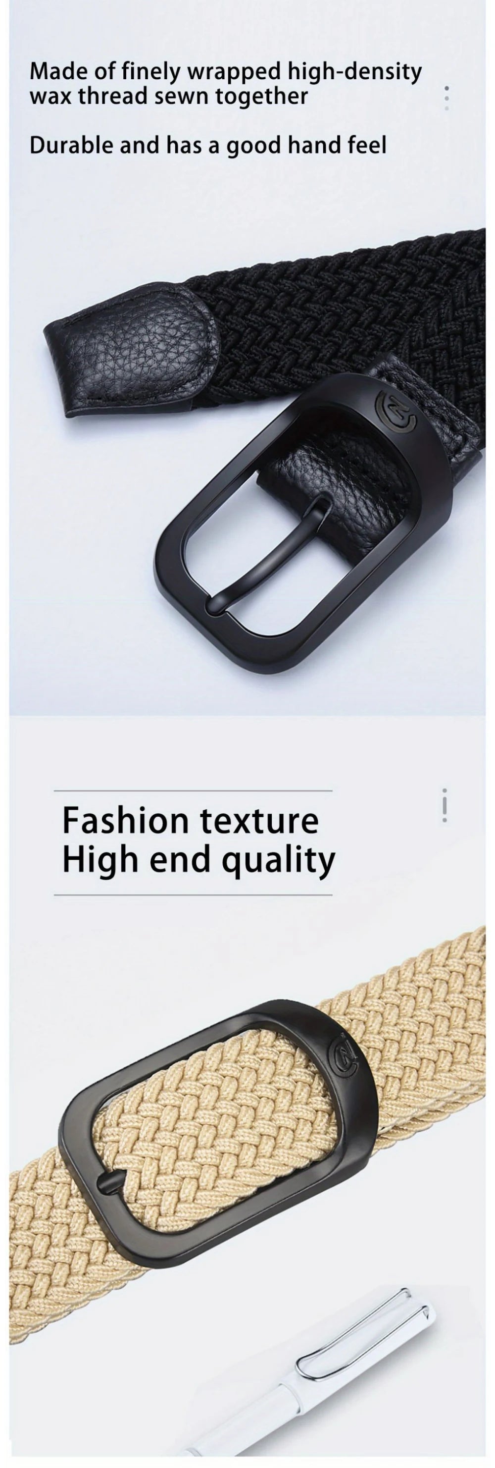 Herren Gürtel elastisch gewebt für Outdoor und Sport-Yabubest - Home & More